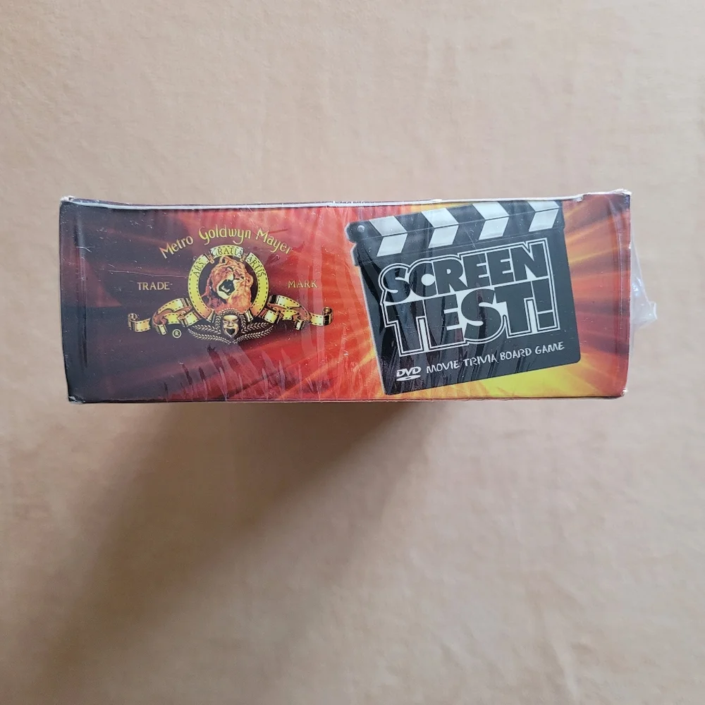 Vintage MGM Screen Test!  DVD TV Movie Trivia Board Game 2004 New Sealed Box Y2K
